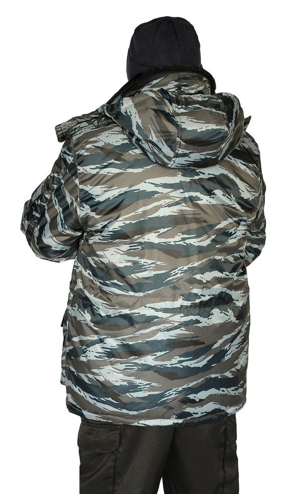 Куртка мужская "Охрана" зимняя камуфляж серый "вихрь"
