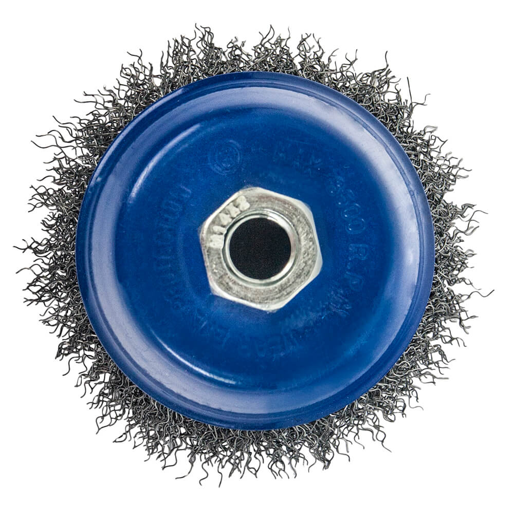 Кордщетка для УШМ ПРАКТИКА чашеобразная витая мягкая 90мм х М14 (пров.0,2мм)