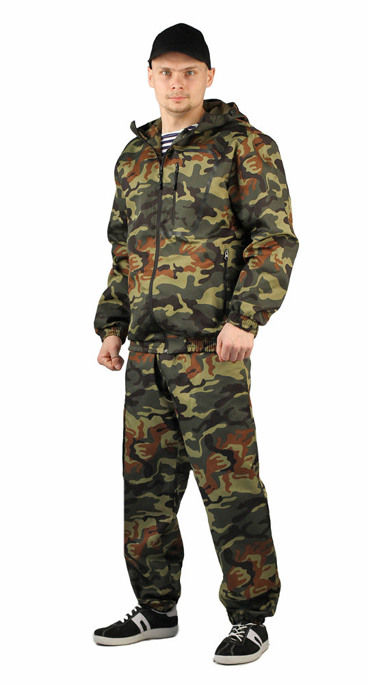 Костюм "ТУРИСТ 1" куртка/брюки цвет: камуфляж "Нато", ткань: Грета