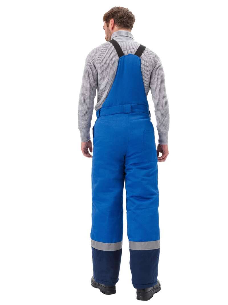 Костюм мужской "Зимник" зимний васильковый с темно-синим