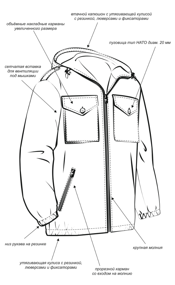 Костюм "ТУРИСТ 2" куртка/брюки цвет: камуфляж "Цифра светло-серая", ткань: Твил Пич