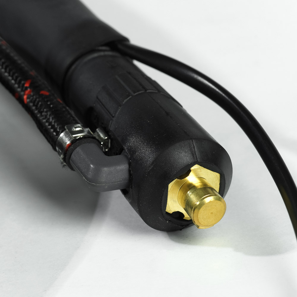Горелка TIG 26V (4м, вентиль, FLEX, универс., 180A, ток ОКС 35-50, газ M12x1, управл. 2 PIN) / SVARNOFF
