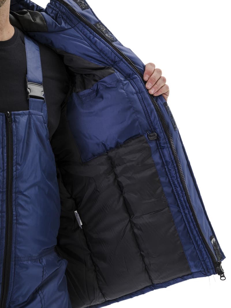 Костюм зимний "СКАНДИН-СОП" куртка/полукомбинезон цвет: темно-синий/василек