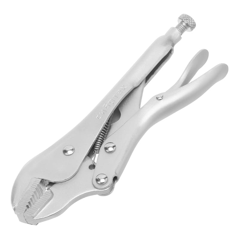 Зажим ручной СИБРТЕХ, плоские губки, с фиксатором, 180мм