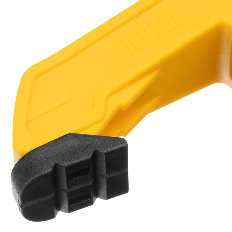 Струбцина DENZEL клещеобразная, усиленная, 50 х 35мм, двухкомпонентные рукоятки