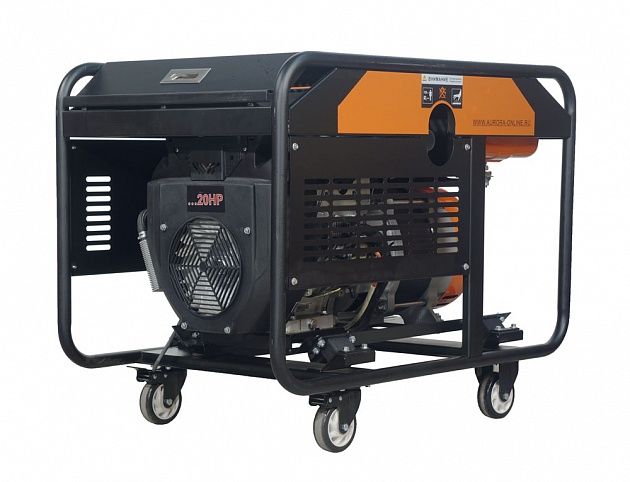 Генератор бензиновый AURORA AGE 12000 D PLUS (230В, макс.10,5кВт, ном.10кВт, 26л, электростартер)