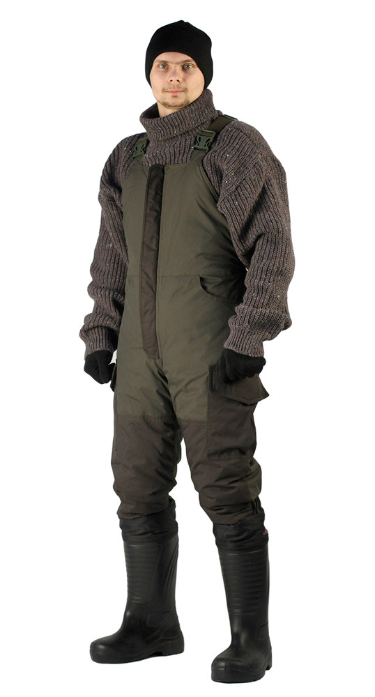 Костюм зимний «ГРАСК» куртка/полукомбинезон цвет: светлый хаки/темный хаки, ткань: Таслан