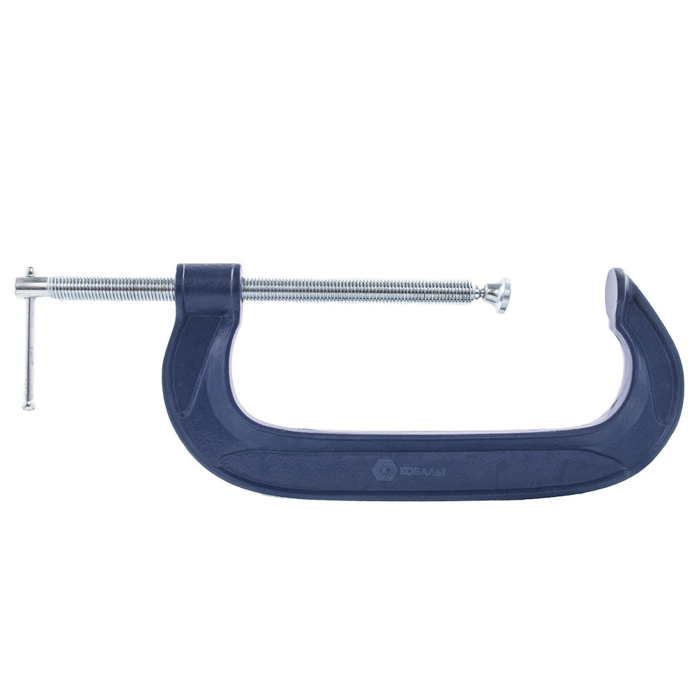 Струбцина КОБАЛЬТ G-образная, 250мм, усилие 1200кгс