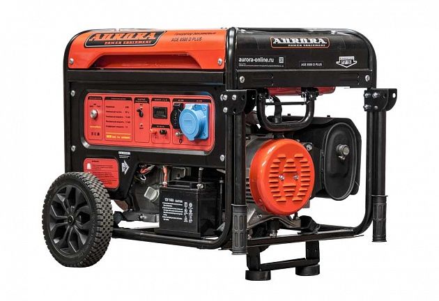 Генератор бензиновый AURORA AGE 8500 D PLUS (230В, макс.7,5кВт, ном.7кВт, 25л, электростартер)