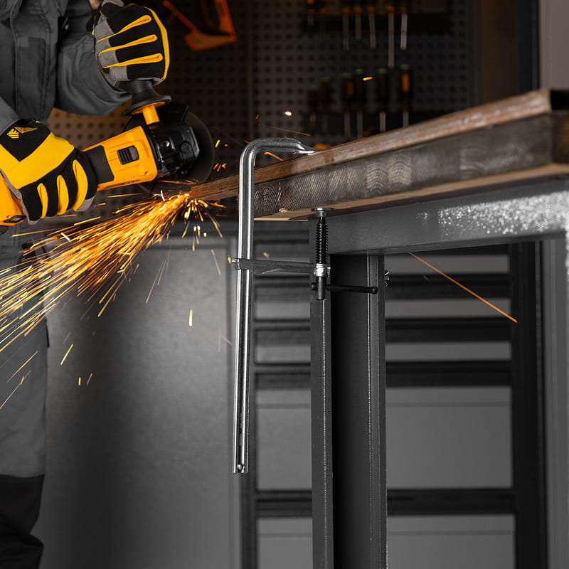 Струбцина F-образная DENZEL 80 х 300мм, кованая