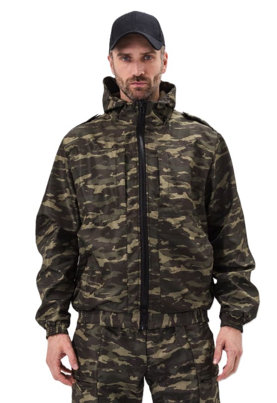 Костюм "КАСКАД" куртка/брюки, цвет: камуфляж "Лазурит", ткань: Полофлис