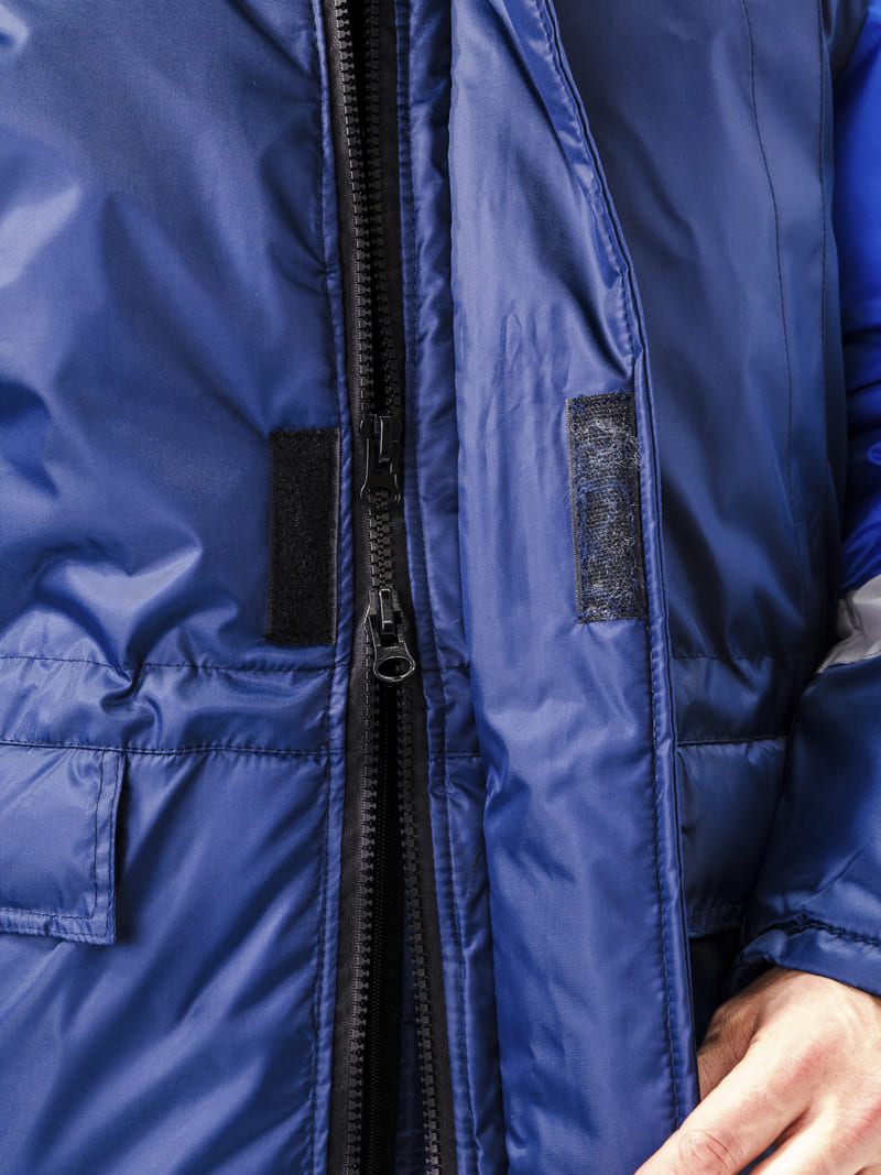 Костюм зимний "СКАНДИН-СОП" куртка/полукомбинезон цвет: темно-синий/василек