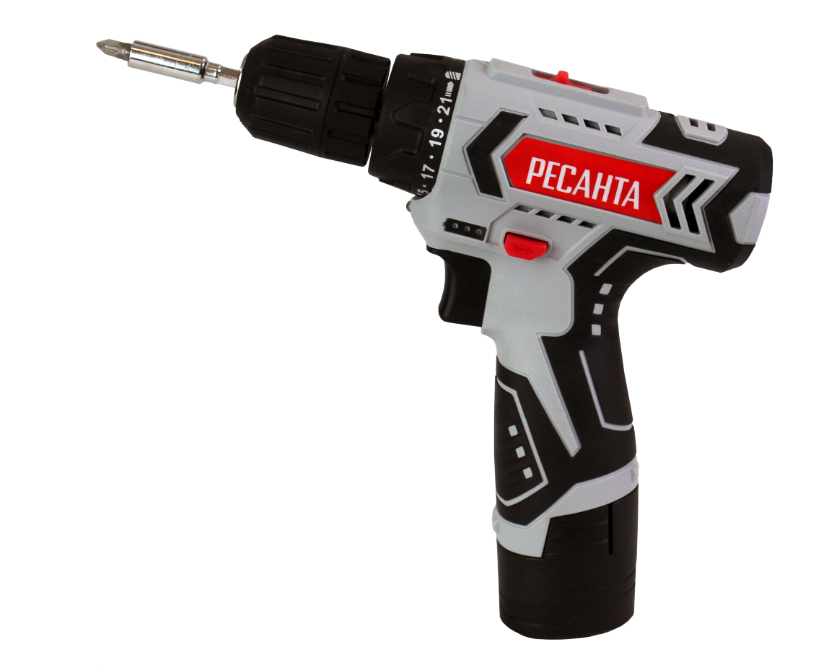 Дрель-шуруповёрт аккумуляторная Ресанта ДА-12-2Л