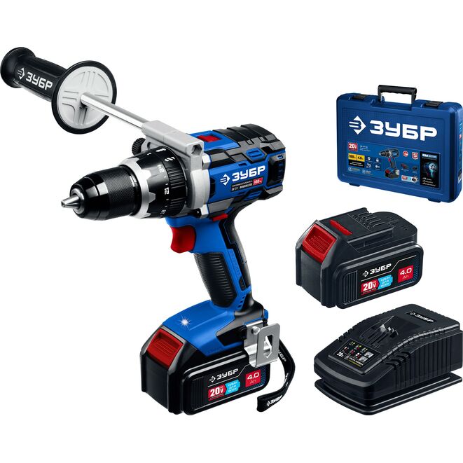 Аккумуляторная дрель-шуруповерт ЗУБР DB-211-42 (аккум. система 20V MAX LITHIUM PRO) серия ПРОФЕССИОНАЛ
