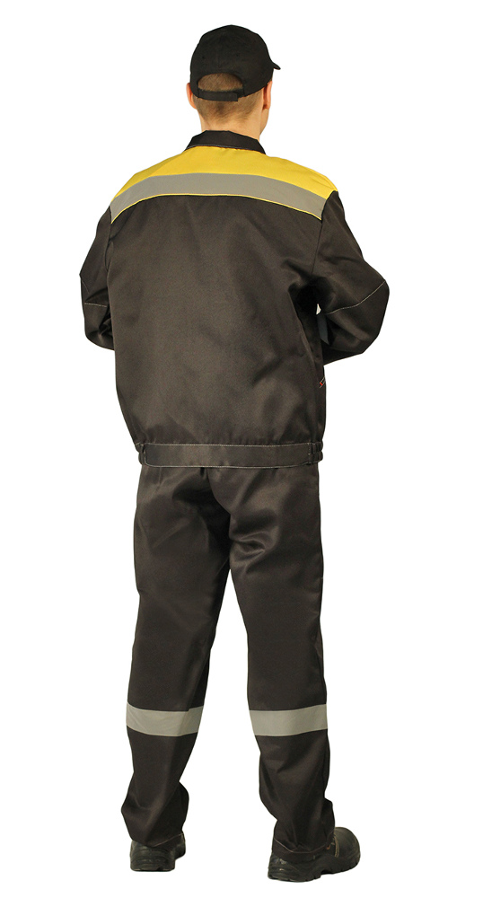 Костюм "ЛЕГИОН" куртка/полукомбинезон черный/желтый