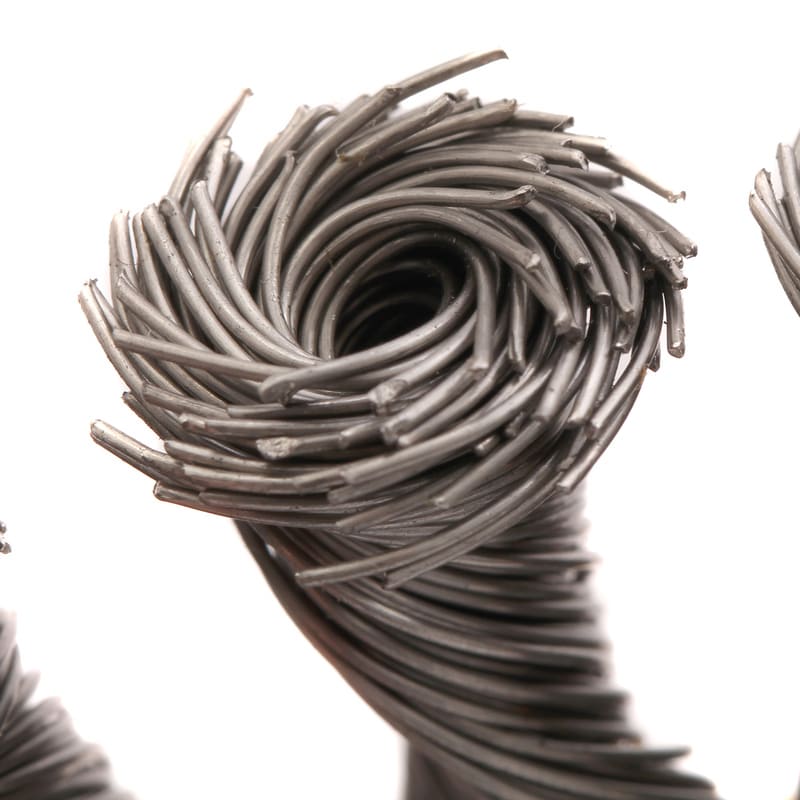 Кордщетка для УШМ DENZEL с наклоном радиальная витая нержавеющая 125мм х М14 (пров.0,5мм)