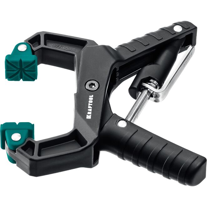 Струбцина KRAFTOOL RC- 6 зажимная, 61 х 63мм, храповой механизм жесткой фиксации, усилие сжатия 40кгс