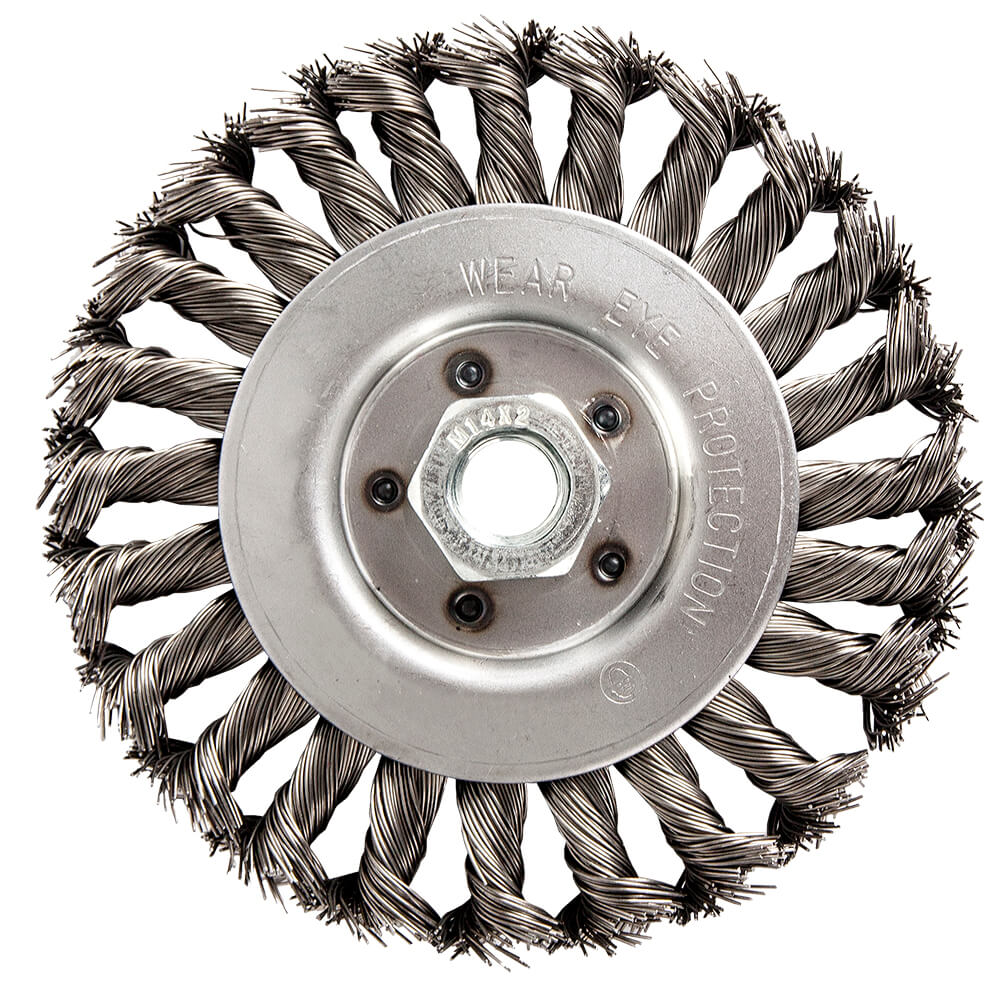 Кордщетка для УШМ ПРАКТИКА прямая радиальная витая 150мм х М14