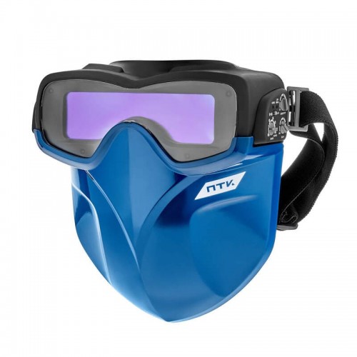 Маска сварщика хамелеон ПТК SK1000 SUPER VISION, синяя 
