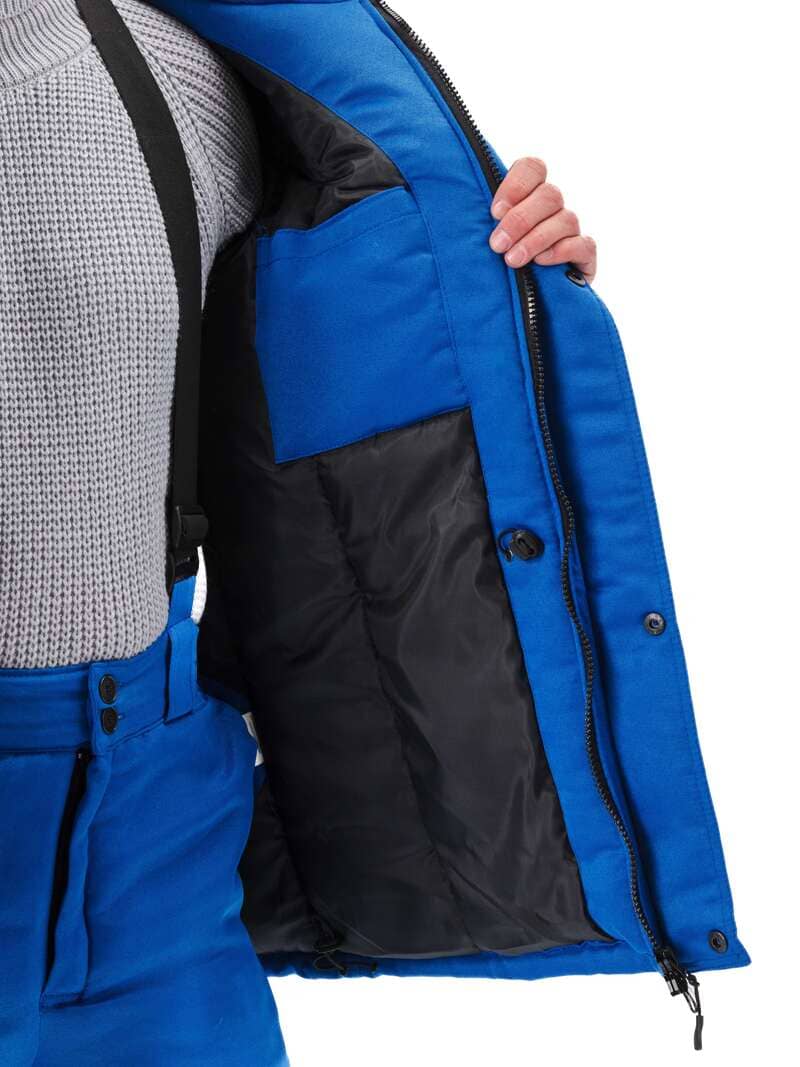 Костюм мужской "Зимник" зимний васильковый с темно-синим