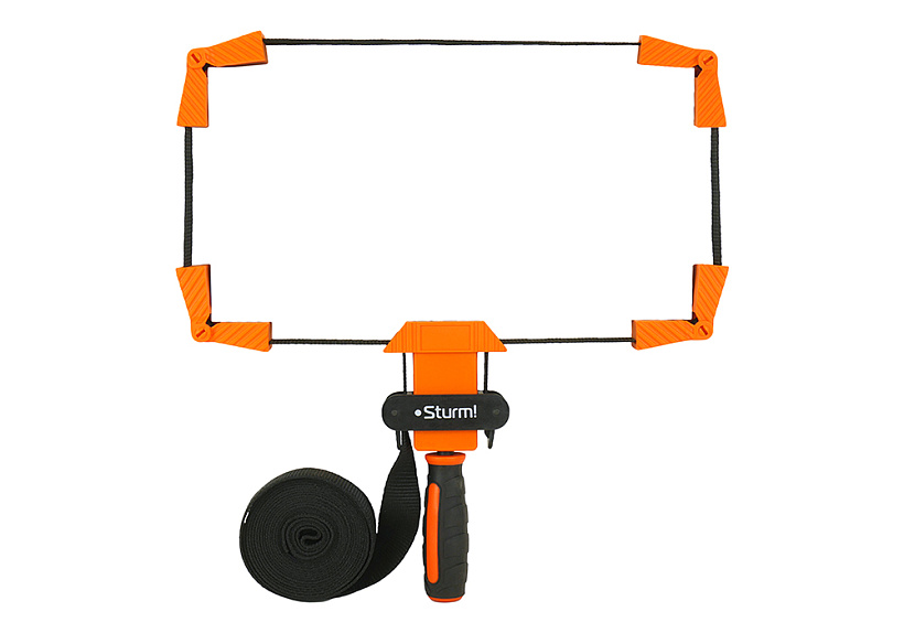 Струбцина ременная Sturm!, нейлоновая лента, ударопрочный пластик