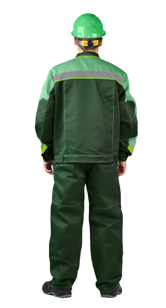 Костюм "РОЛЬФ" куртка/полукомбинезон, цвет: темно-зеленый/светло-зеленый