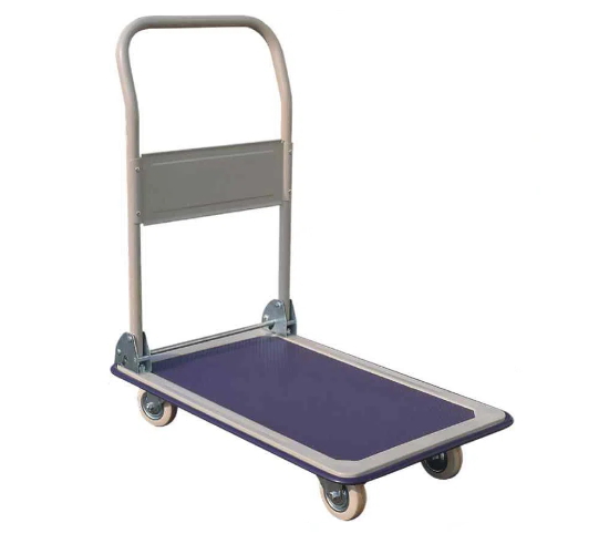 Тележка платформенная пластиковая 200 кг TOR PH200P (480x740) со складной ручкой (пластик, 10