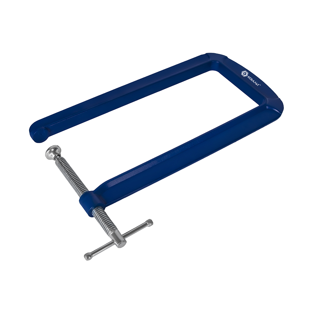 Струбцина КОБАЛЬТ G-образная ГЛУБОКАЯ, 300мм, глубина зажима 305мм, усилие 90кгс