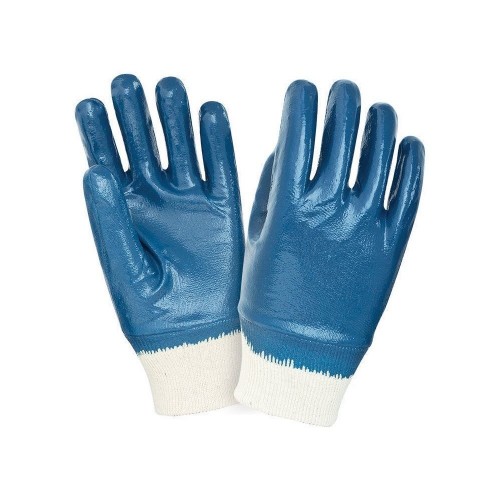 Перчатки нитриловые (манжет резинка) уп.120шт. синие