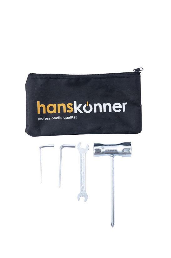 Бензотриммер Hanskonner 43 см3, 1,35 кВт/1,8 лс, диск 80 зуб/нож/леска/ранц.рем/эрг.рук