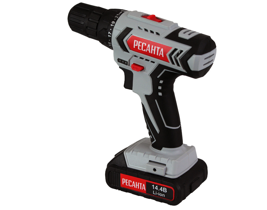 Дрель-шуруповёрт аккумуляторная Ресанта ДА-14-2Л