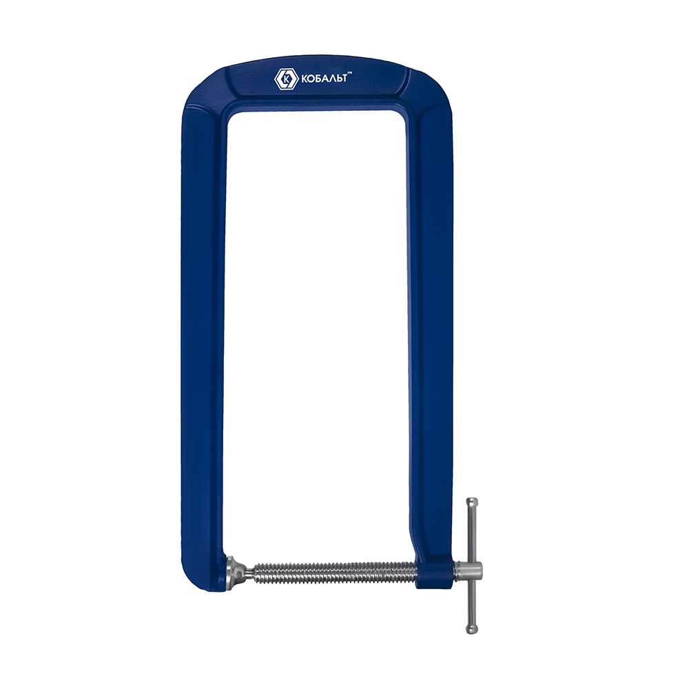 Струбцина КОБАЛЬТ G-образная ГЛУБОКАЯ, 300мм, глубина зажима 305мм, усилие 90кгс