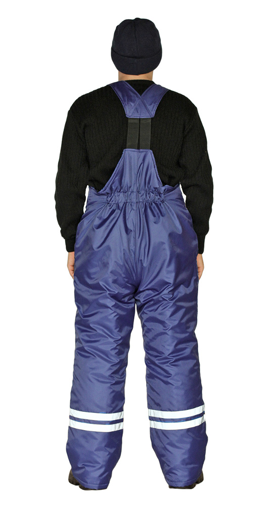 Костюм зимний "СТИМ" куртка/полукомбинезон цвет: темно-синий/оранжевый