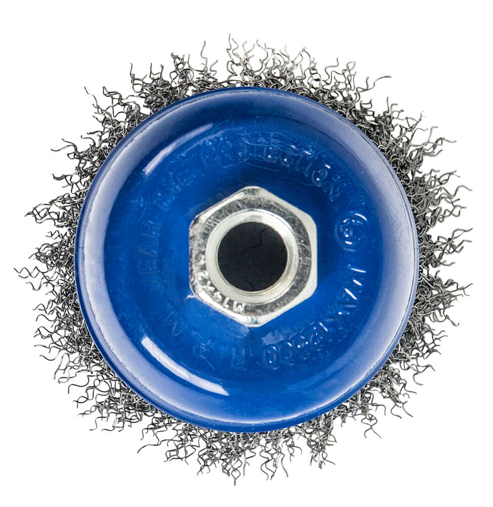 Кордщетка для УШМ ПРАКТИКА чашеобразная витая мягкая 75мм х М14 (пров.0,2мм)