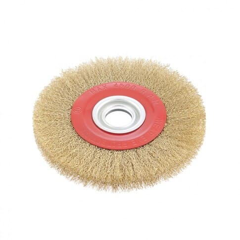 Кордщетка для точил MATRIX 200мм мягкая, латунированная, посадка 32мм