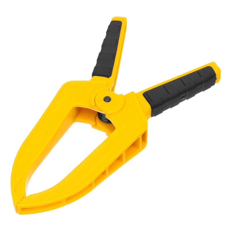 Струбцина DENZEL клещеобразная, удлиненная, 50 х 80мм, двухкомпонентные рукоятки