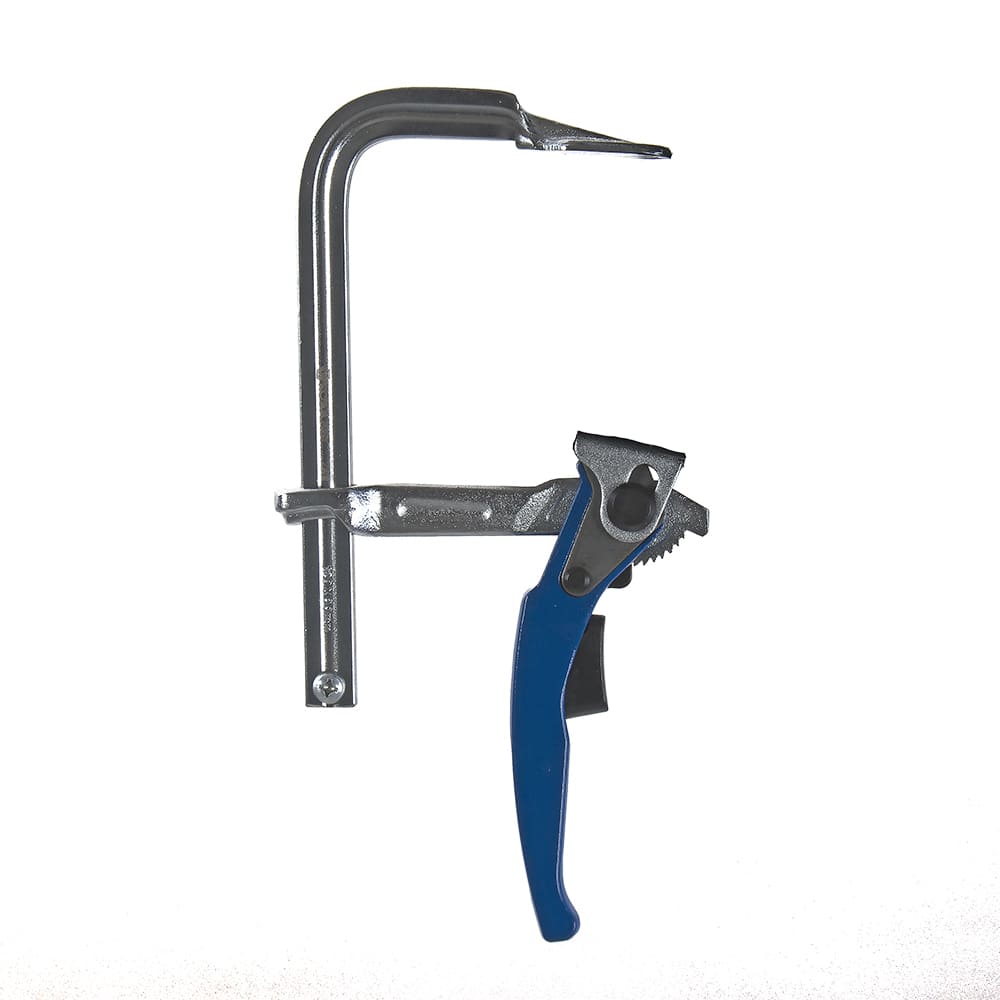 Струбцина F-образная рычажная КОБАЛЬТ 80 х 120мм, кованая, усилие 250кгс