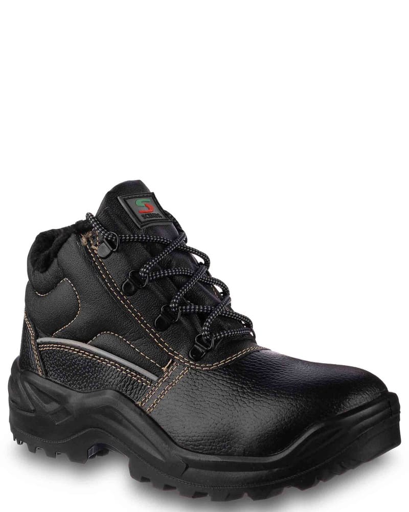 Ботинки кожаные СТИКС PU утепленные с МП