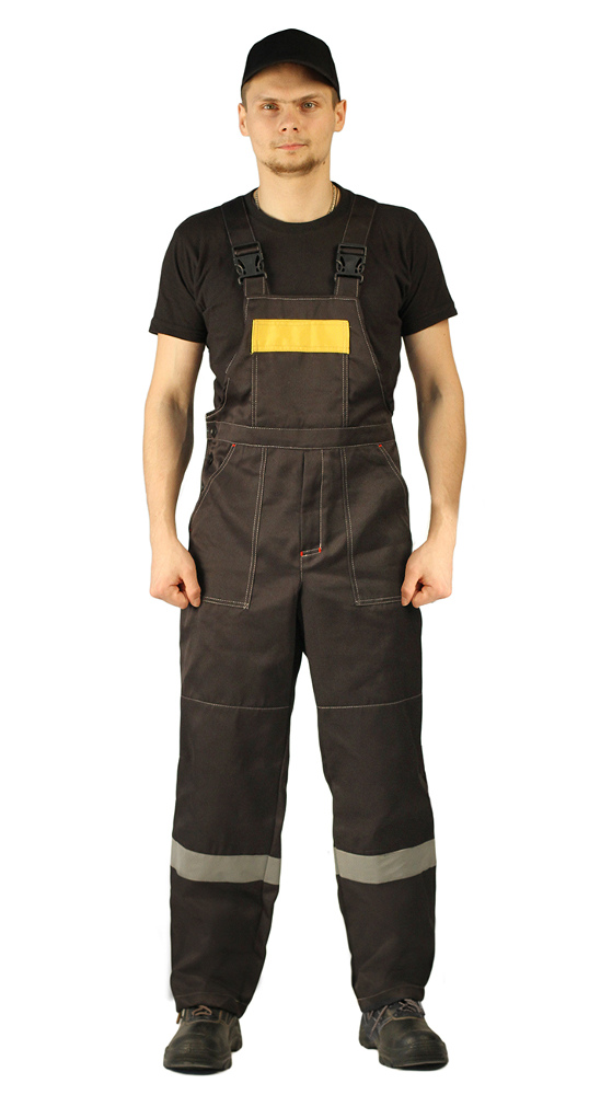 Костюм "ЛЕГИОН" куртка/полукомбинезон черный/желтый