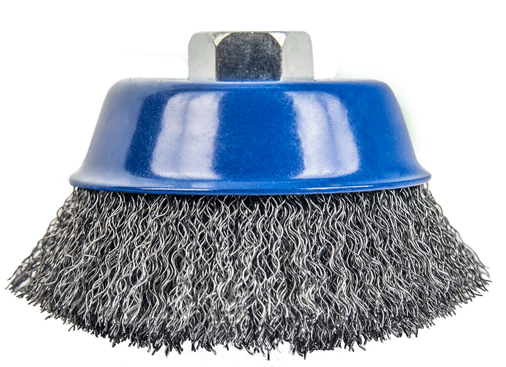 Кордщетка для УШМ ПРАКТИКА чашеобразная витая мягкая 100мм х М14 (пров.0,2мм)