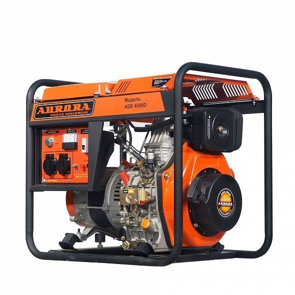 Генератор дизельный AURORA ADE 4500 D (230В, макс.3,5кВт, ном.3кВт, 14,5л, электростартер)
