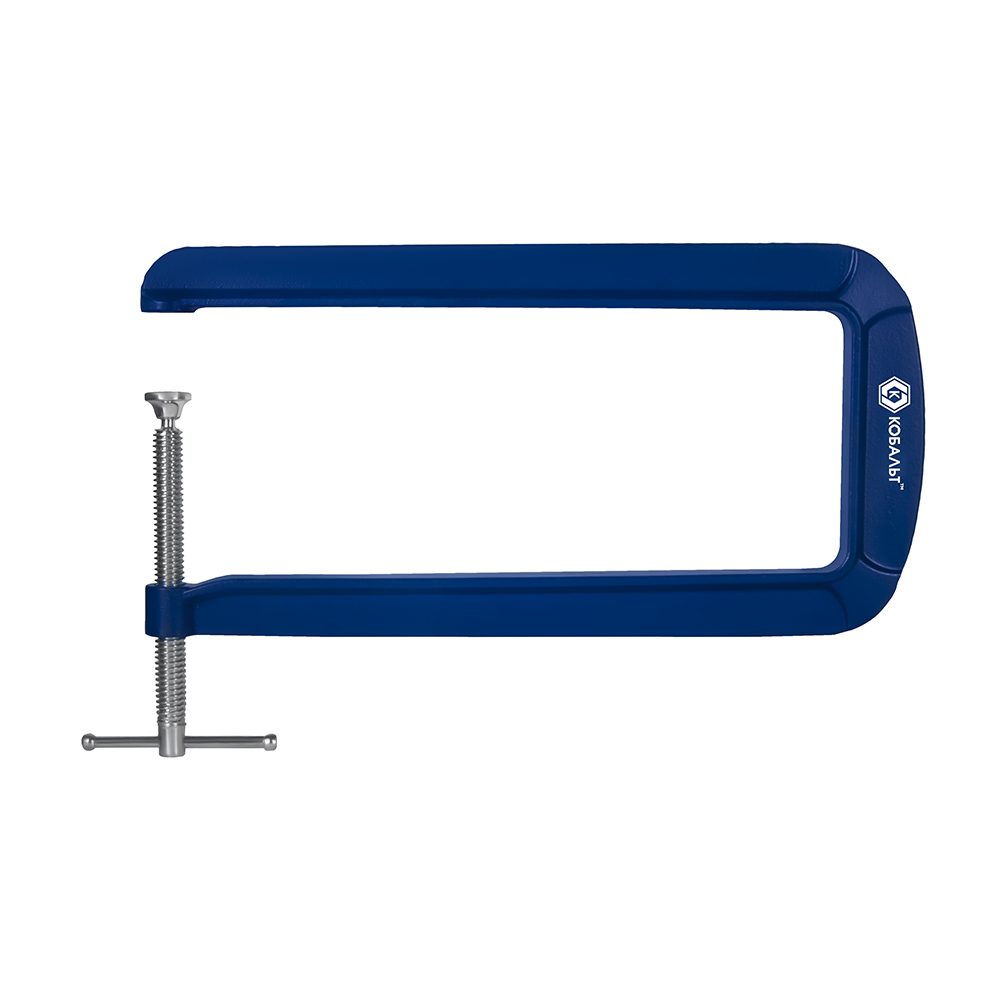 Струбцина КОБАЛЬТ G-образная ГЛУБОКАЯ, 300мм, глубина зажима 305мм, усилие 90кгс