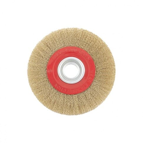 Кордщетка для точил MATRIX 200мм мягкая, латунированная, посадка 32мм