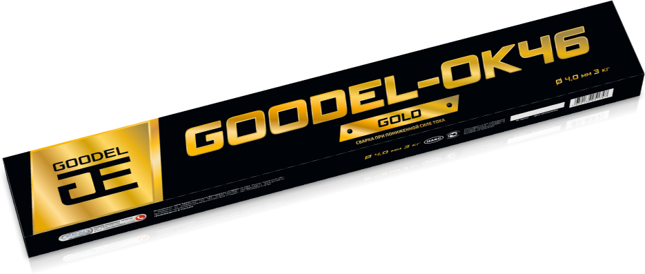 Электроды GOODEL ОК-46 GOLD д.4,0мм (упак.3кг) (аналог ОК-46.00)