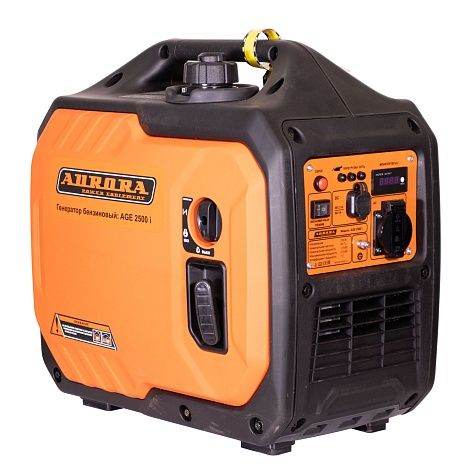 Генератор инверторный AURORA AGE 2500i (230В, макс.2кВт, ном.1,8кВт, 4,5л, ручной стартер)