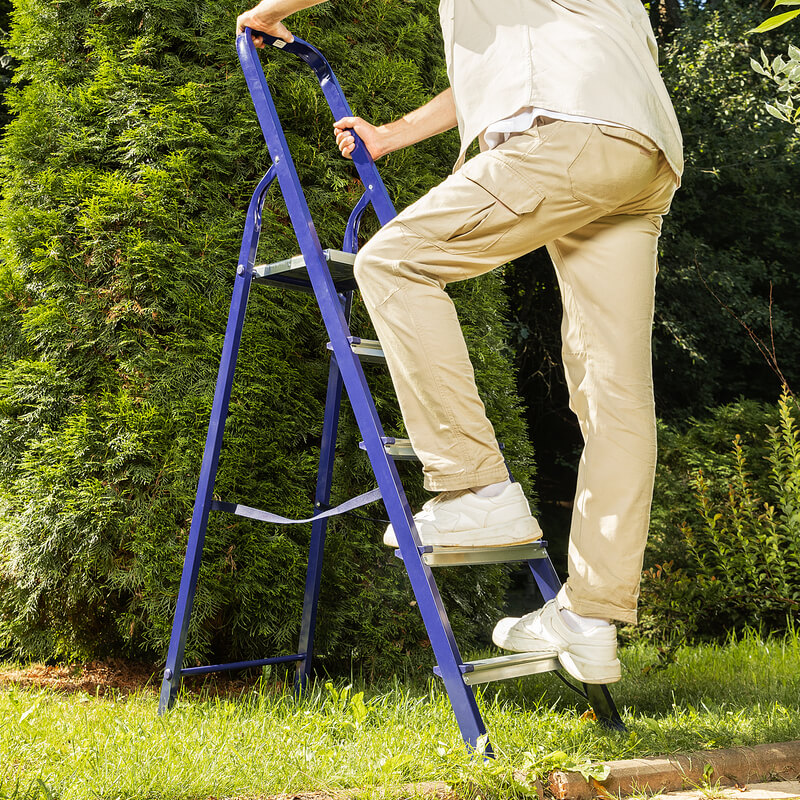 Лестница-стремянка СИБРТЕХ, число ступеней 5, стальная