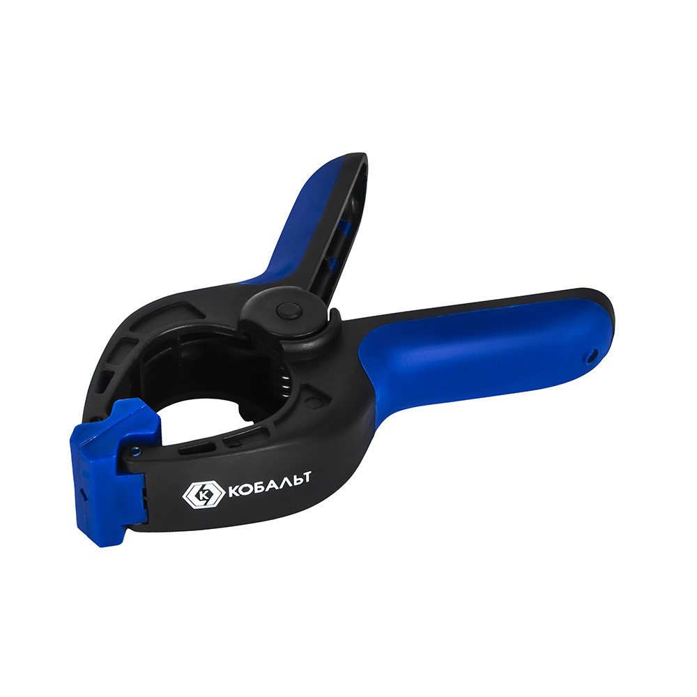 Струбцина КОБАЛЬТ клещеобразная, усиленная пружина, длина 100мм, зев 38мм