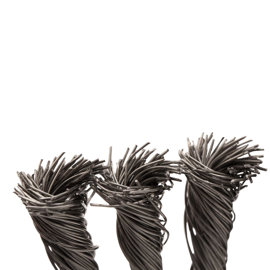 Кордщетка для УШМ DENZEL прямая радиальная витая нержавеющая 200мм х 22мм (пров.0,5мм)