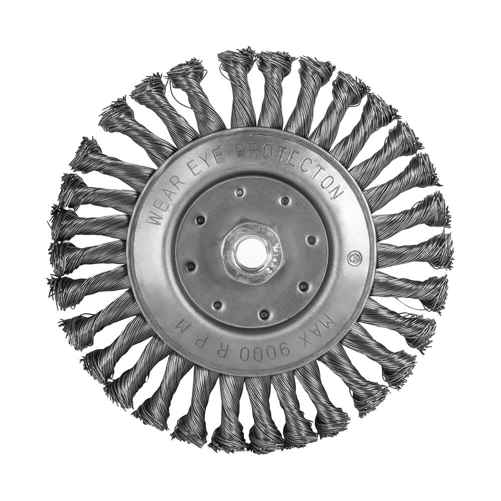 Кордщетка для УШМ ПРАКТИКА прямая радиальная витая 175мм х М14