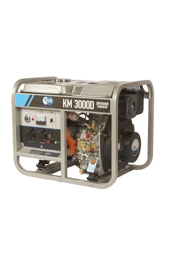 Генератор дизельный TOR KM3000D 2,8 кВт 220В 15 л с электростартером